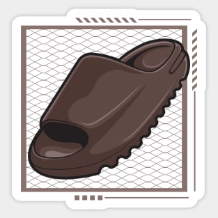 Slide Flax Clog Shoes Sticker